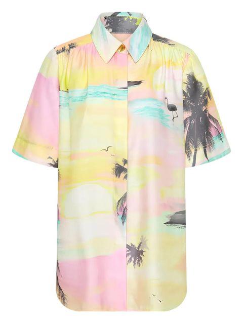 Aje Paradise buttoned shirt - Yellow - zdjęcie produktu nr 1