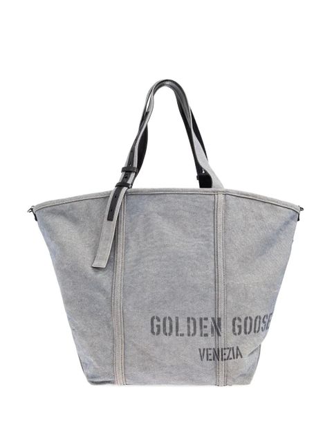 Golden Goose logo-print tote bag - Grey