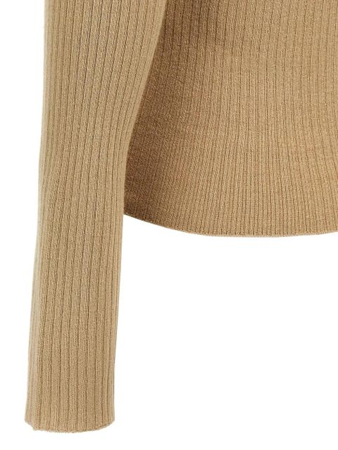Max Mara ribbed v-neck sweater - Neutrals