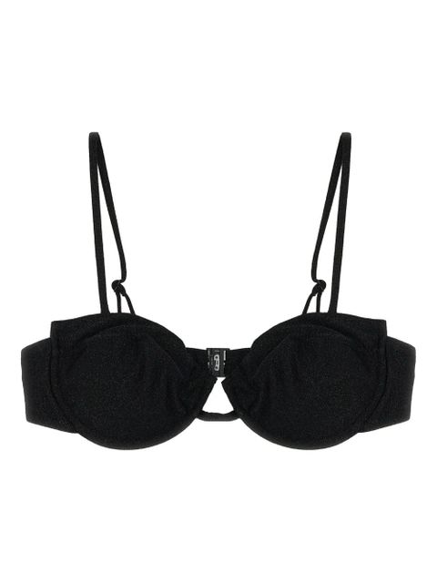 MC2 Saint Barth Salina lurex underwire bikini top - Black - zdjęcie produktu nr 1