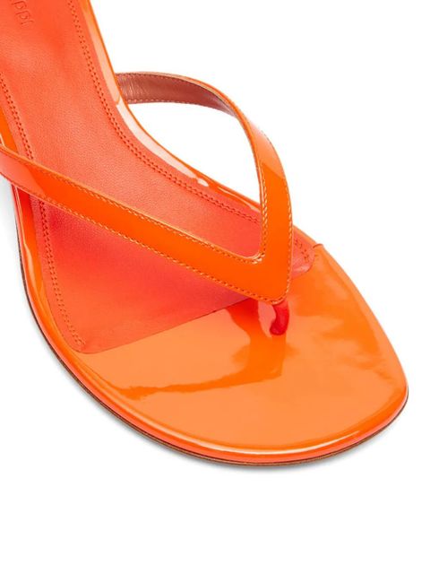 Amina Muaddi patent-leather sandals - Orange - zdjęcie produktu nr 2