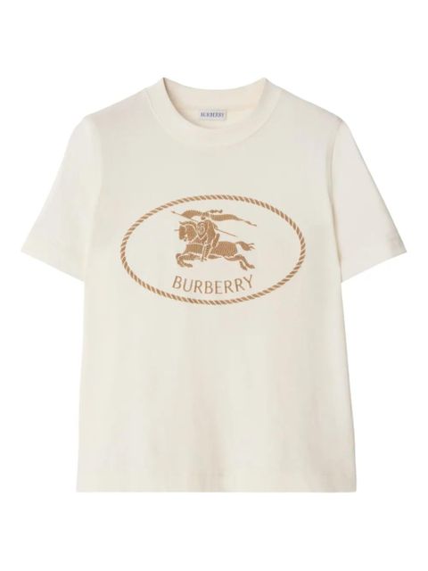 Burberry Knight Stamp T-shirt - Neutrals - zdjęcie produktu nr 1