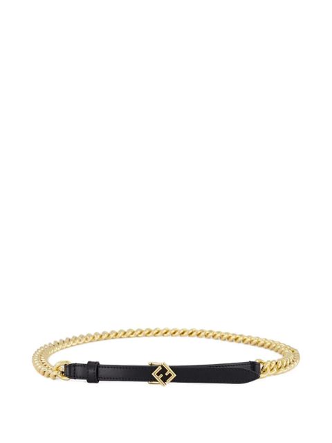 FENDI FF Diamonds chain belt - Black - zdjęcie produktu nr 1