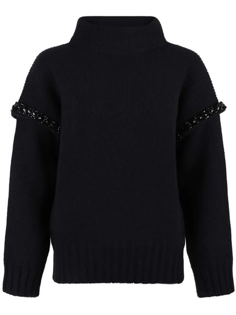 Max Mara bead-embellished jumper - Blue - zdjęcie produktu nr 1