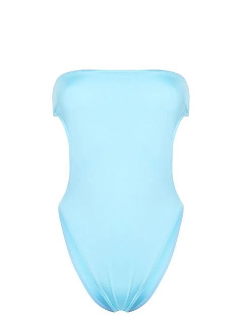 Saint Laurent strapless cut-out swimsuit - Blue - zdjęcie produktu nr 1