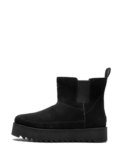 UGG Chelsea Platform Mini "Black Suede" boots