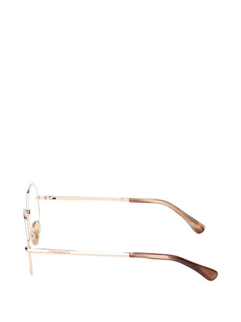 Max Mara Eyewear round-shape full-rim glasses - Gold