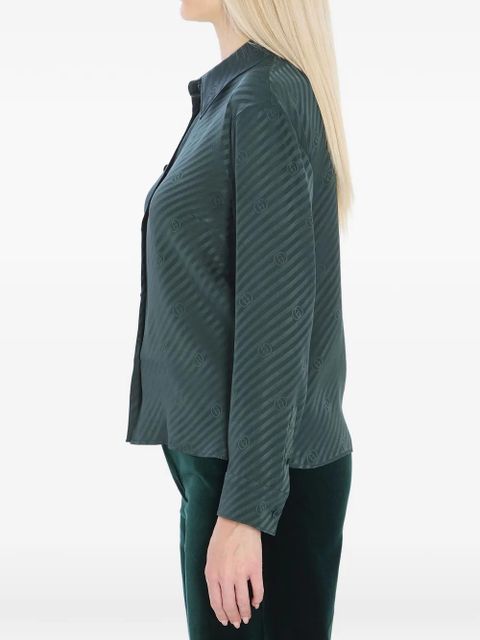 Gucci interlocking jacquard shirt - Green