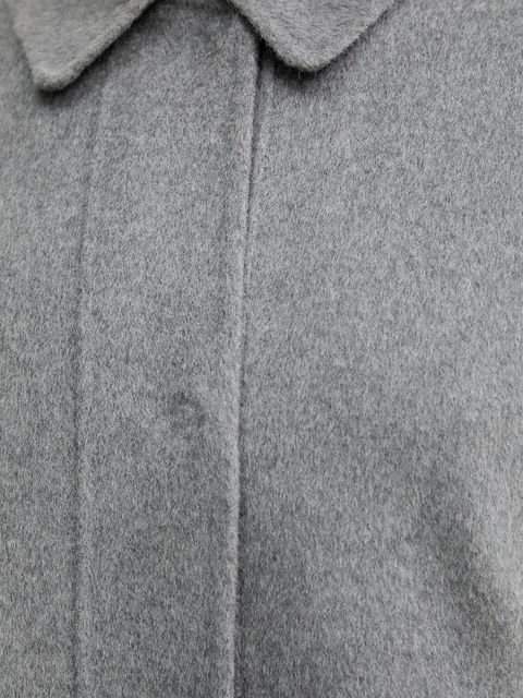 BOSS płaszcz wełniany damski kolor szary przejściowy 50543170