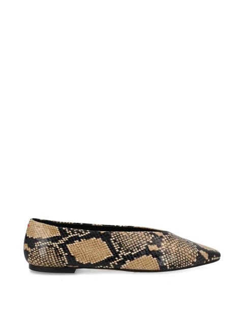 Aeyde animal-print ballet flats - Brown - zdjęcie produktu nr 1