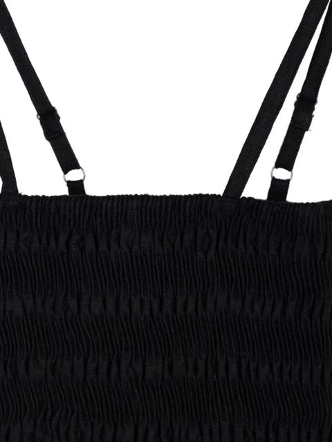 Faithfull the Brand shirred top - Black