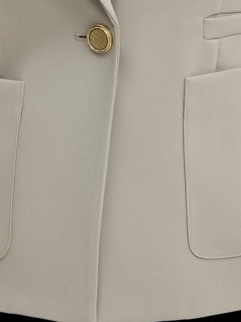 Armani Exchange marynarka kolor zielony dwurzędowa gładka XW001277 AF16148