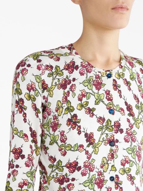 ETRO berry-motif twin set - White