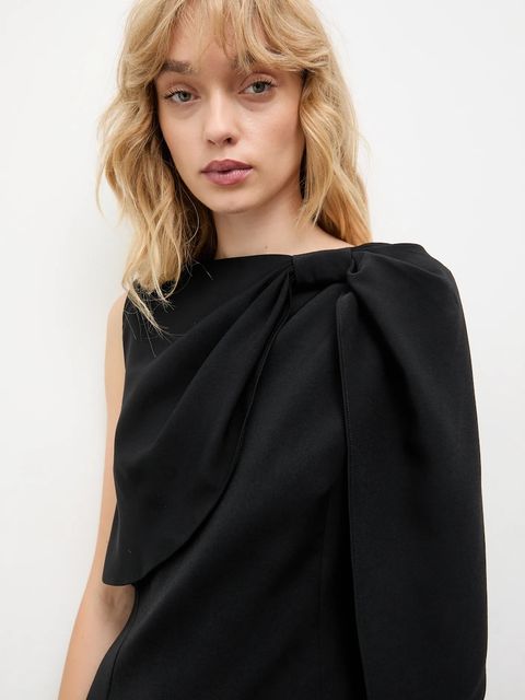 Answear.LAB sukienka kolor czarny mini rozkloszowana