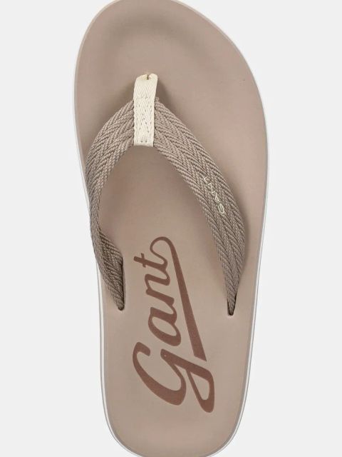 Gant japonki Sunheaven damskie kolor beżowy na płaskim obcasie 30599909.G24