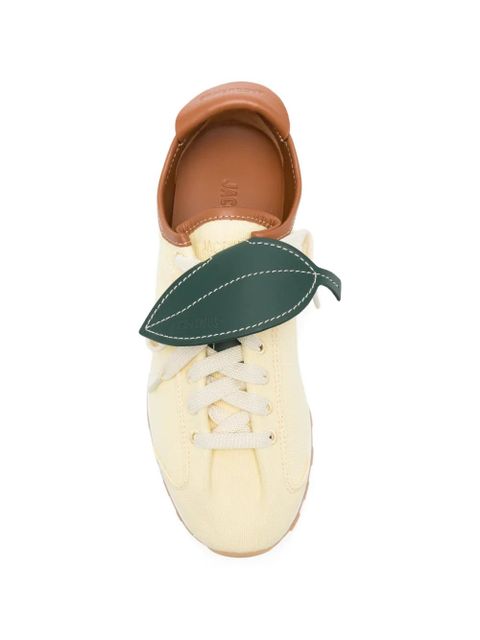 Jacquemus Resort leaf-patch sneakers - Neutrals