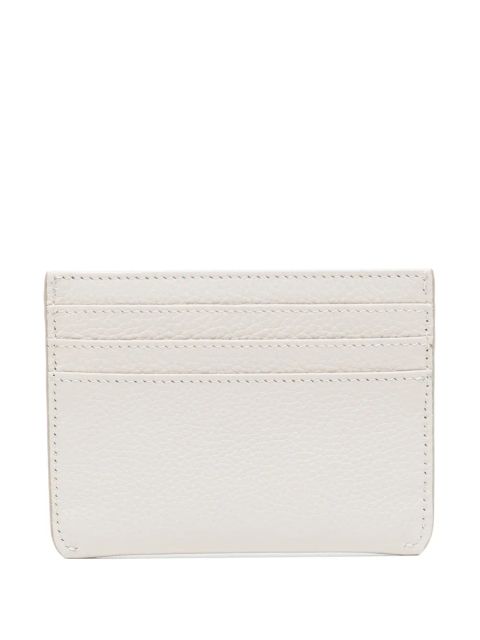 Marni logo-embroidered cardholder - Grey