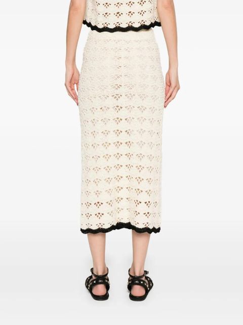 ZIMMERMANN Rhiannon midi skirt - Neutrals