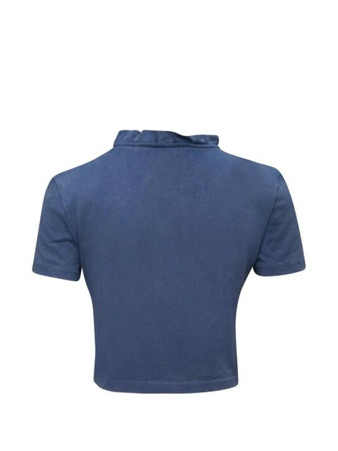 SHUSHU/TONG ruffled-collar T-shirt - Blue - zdjęcie produktu nr 2