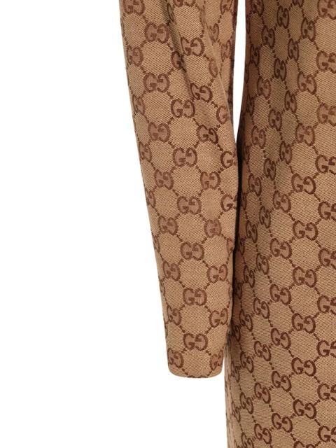Gucci GG canvas long-sleeve mini dress - Neutrals - zdjęcie produktu nr 2