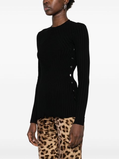 Rabanne ribbed sweater - Black