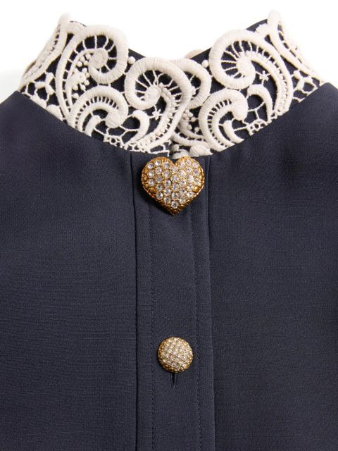 Valentino Garavani crepe couture midi dress - Blue