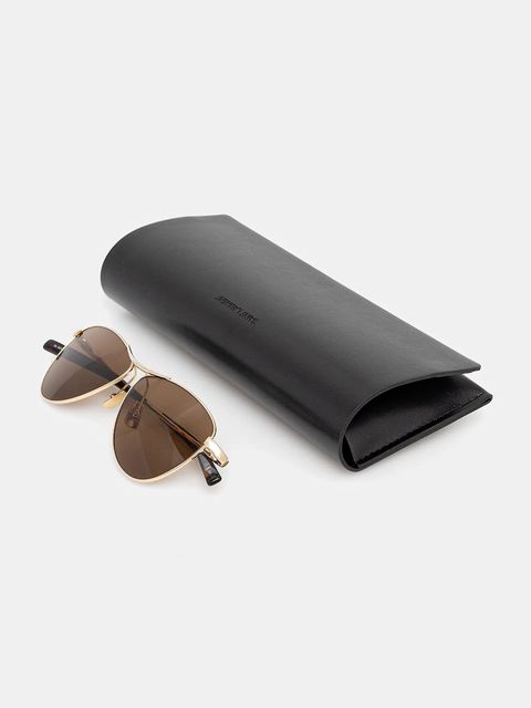 Saint Laurent okulary przeciwsłoneczne VESPER damskie kolor złoty SL 831 - zdjęcie produktu nr 2