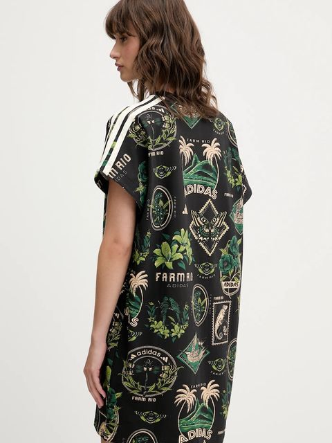 adidas sukienka x Farm Rio kolor czarny mini oversize JL7004