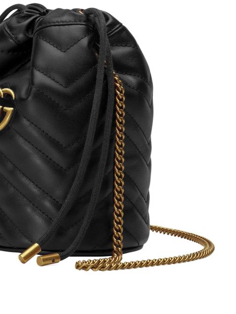 Gucci Double G Drawstring shoulder bag - Black