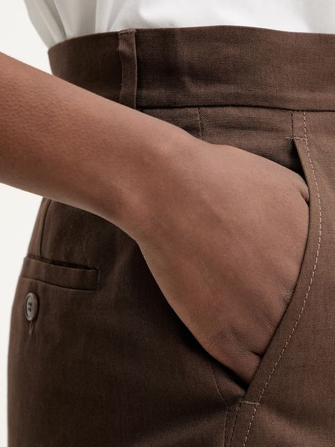 Weekend Max Mara szorty z dodatkiem lnu ECUBA