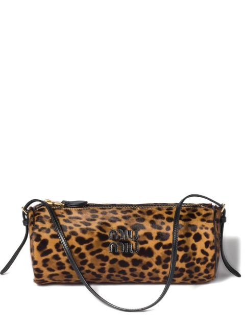 Miu Miu animal-print shoulder bag - Brown - zdjęcie produktu nr 1