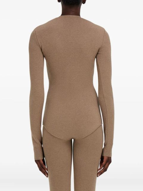 Ferragamo long-sleeve bodysuit - Neutrals