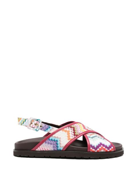 Missoni zigzag strap sandals - Pink - zdjęcie produktu nr 1