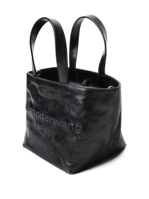 Alexander Wang small Punch leather tote bag - Black