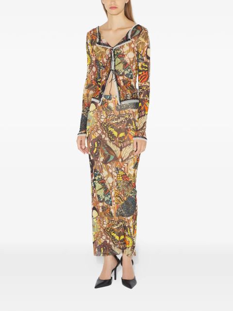 Jean Paul Gaultier printed maxi skirt - Neutrals - zdjęcie produktu nr 2