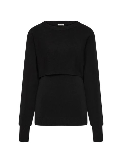 St. Agni layered-design sweater - Black - zdjęcie produktu nr 1