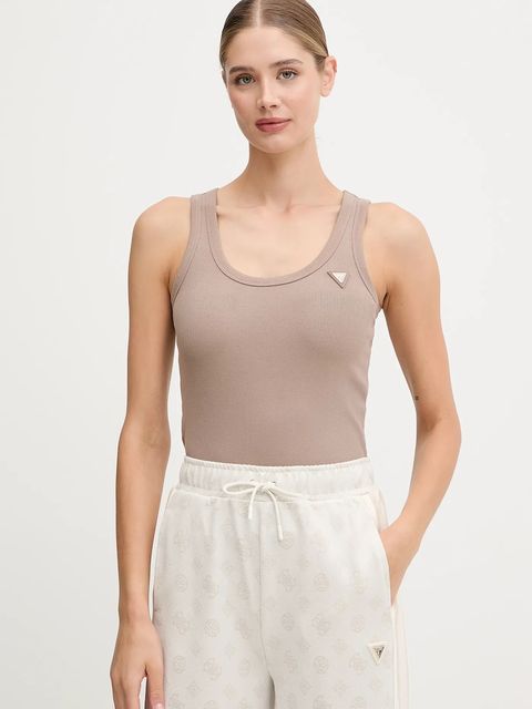 Guess top COLETTE damski kolor beżowy V4YP06 K8RT2 - zdjęcie produktu nr 1