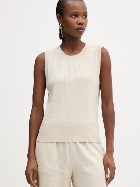 MM by Max Mara top z dodatkiem jedwabiu RIVA