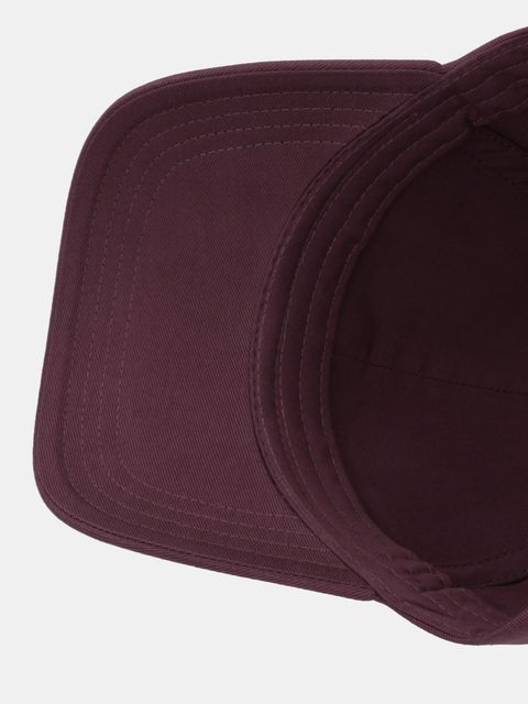 HUGO czapka z daszkiem bawełniana Ally-ME kolor bordowy gładka 50533427