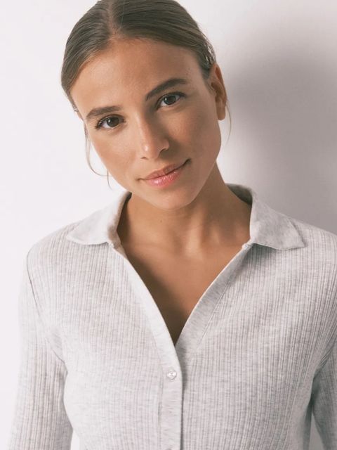 women'secret piżama damska kolor szary 4752530