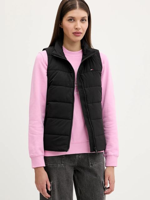 Tommy Jeans bezrękawnik damski kolor czarny przejściowy DW0DW21409 - zdjęcie produktu nr 2