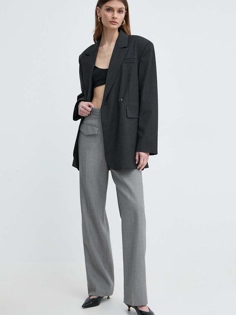 Victoria Beckham spodnie wełniane - zdjęcie produktu nr 2