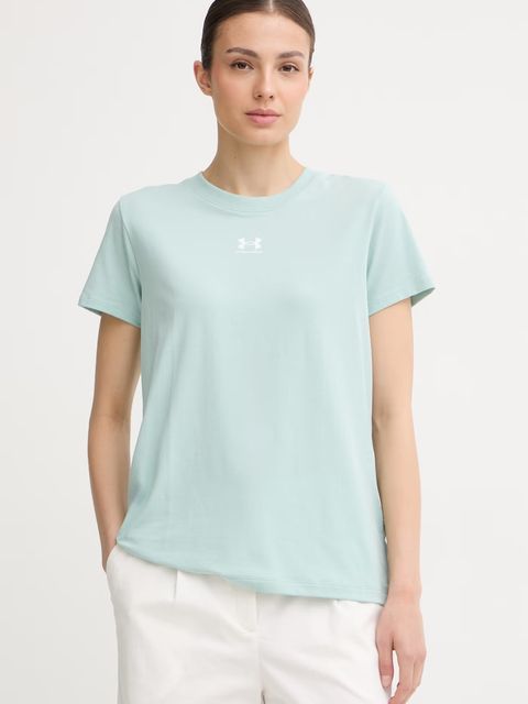 Under Armour T-shirt damski z bawełną Campus Core - zdjęcie produktu nr 2