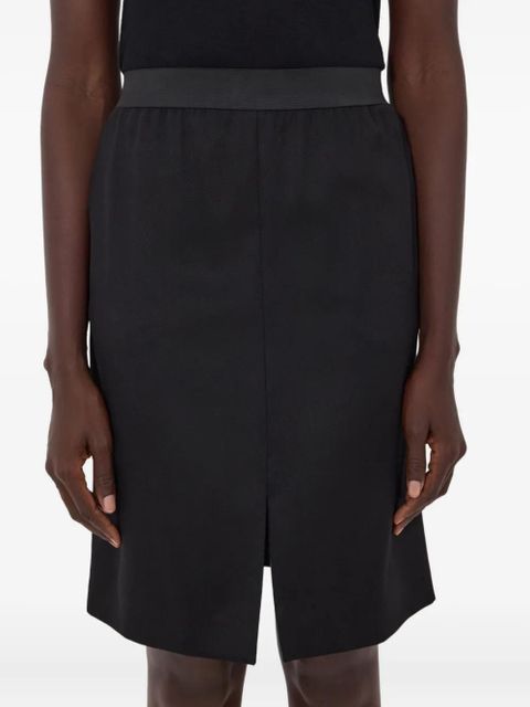 LouLou de Saison LIMA front-vent midi skirt - Black - zdjęcie produktu nr 2