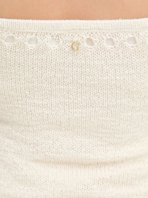 Guess sukienka LEAH kolor beżowy mini dopasowana W5YK76 Z3P21