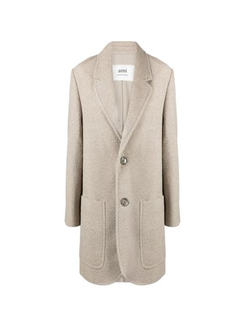 AMI Paris bouclé coat - Neutrals - zdjęcie produktu nr 1