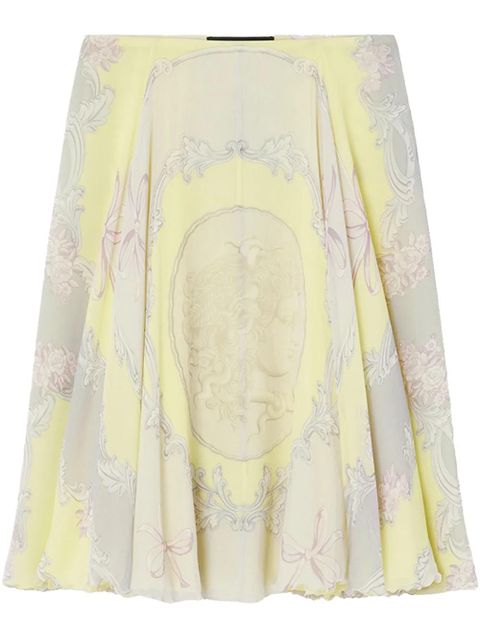 Versace Cameo silk midi skirt - Yellow - zdjęcie produktu nr 1