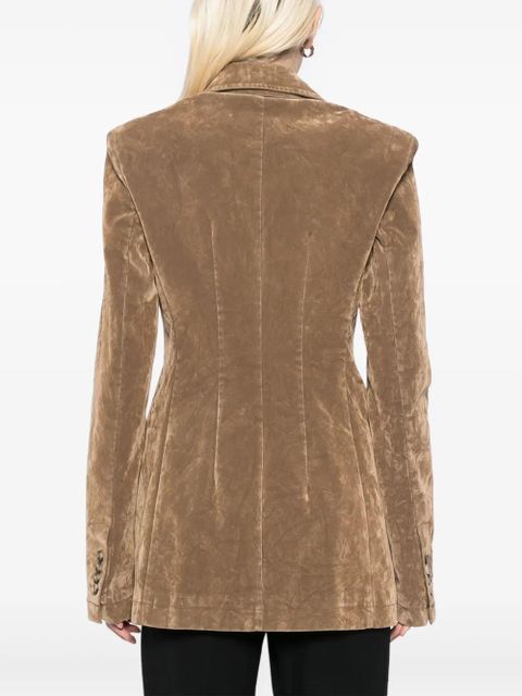 Max Mara Flocked blazer - Brown