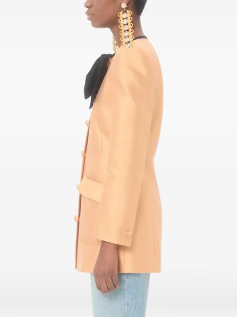 Valentino Garavani shantung caban - Orange