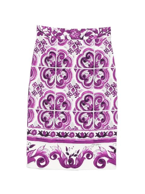 Dolce & Gabbana floral-pattern skirt - White - zdjęcie produktu nr 1